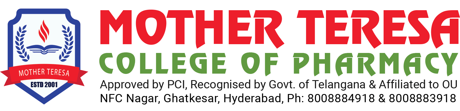 Pharmacy colleges in Hyderabad | Mother Teresa Group of Colleges